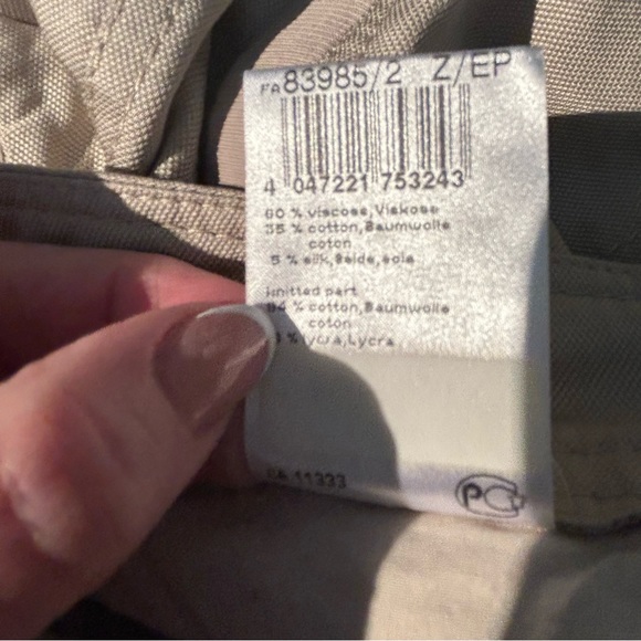 Marc Cain Beige Wide Leg Pant 6 - Picture 10 of 10